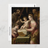 ラヴィニア・フォンタナ・ポスによる聖徒の聖家 ポストカード (正面/裏面)