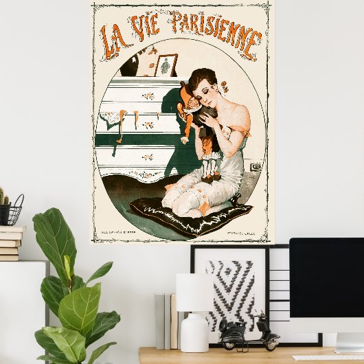 ラヴィパリジェンヌノエールダレーゲレエトレンヌ ポスター (ホームオフィス)