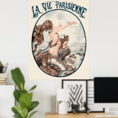 ラヴィパリジェンヌルチャントデシュレーヌ ポスター (ホームオフィス)