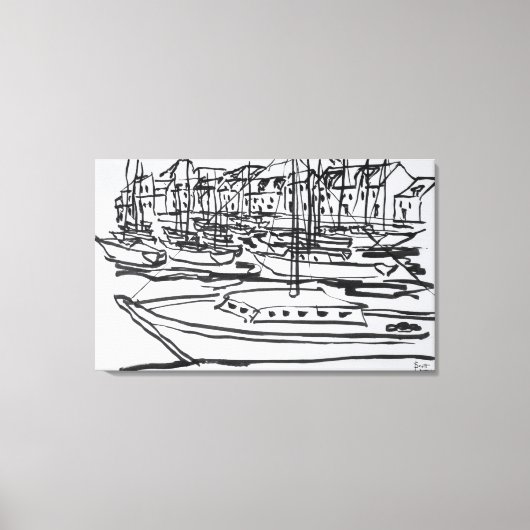 ラヴィラインリバー |ブリタニー・ラ・ロッシュ・ベルナール キャンバスプリント (正面)