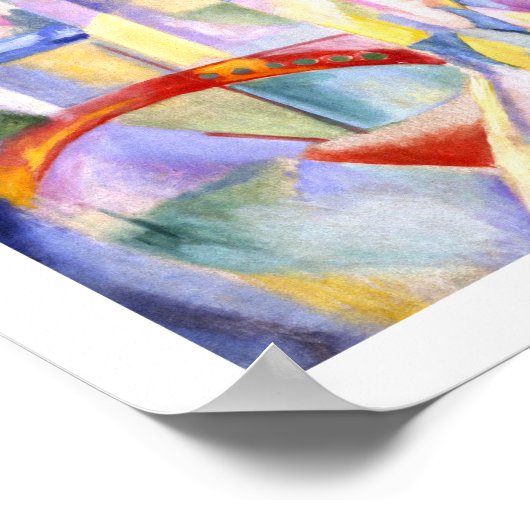 ラヴィルドパリバイドローネー – 抽象芸術アート ポスター (角)