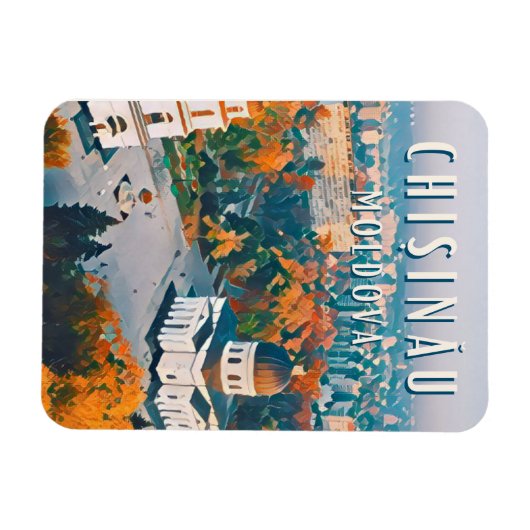 ラヴィル・ド・ルアーキテクチャースヴィエティーク・チシナウ マグネット (横)