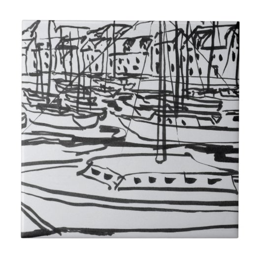 ラヴィレーヌ川|ラ·ロシュ·ベルナード、ブリタニー タイル (正面)