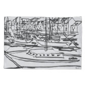 ラヴィレーヌ川|ラ·ロシュ·ベルナード、ブリタニー 枕カバー (裏面-左)