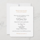 ラヴィングメモリヴィンテージバラ1葬儀アナウンス 招待状 (裏面)