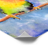 ラヴィードヴェーラブバードプリント ポスター (角)