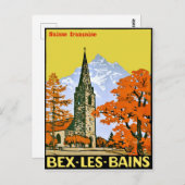 ラヴィーレバン，スイスの村，ヴィンテージ ポストカード (正面/裏面)