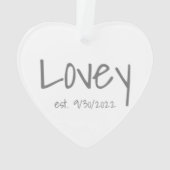 ラヴィー設立日アクリルオーナメント オーナメント (裏面)