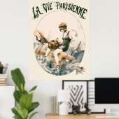 ラヴィー・パリジェンヌ – Au Temps Fabuleux... ポスター (ホームオフィス)