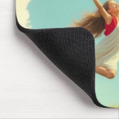 ラヴィ・エスト・ベル・ガールズと風船。 マウスパッド (コーナー)