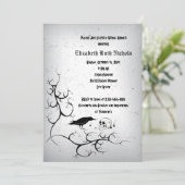 ラヴェンと髑髏のゴシックウェディング ブライダルシャワー 招待状 (スタンド正面)