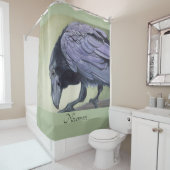 ラヴェンオリジナルウォーターカラークロウバイミランダプリント シャワーカーテン (インサイチュ)