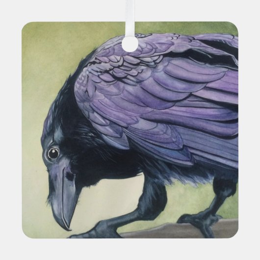 ラヴェンクロウラバーズオリジナルウォーターカラープリント メタルオーナメント (正面)