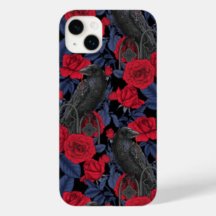 ラヴェンスとバラとダークブルー離れ Case-Mate iPhone 14 PLUSケース