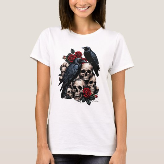 ラヴェンスとバラ:ゴシック様式の交響曲 Tシャツ (正面)