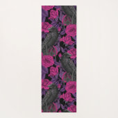 ラヴェンスとピンクのバラ ヨガマット (裏面)