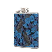 ラヴェンスとブルーのバラ フラスク (左)