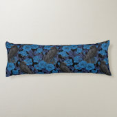 ラヴェンスとブルーのバラ ボディピロー (裏面)