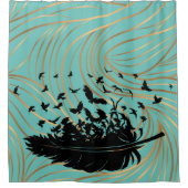 ラヴェンスの羽 シャワーカーテン (正面)