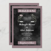 ラヴェンスの鳥の死まで私たちは一部の黒い紫 招待状 (正面/裏面)