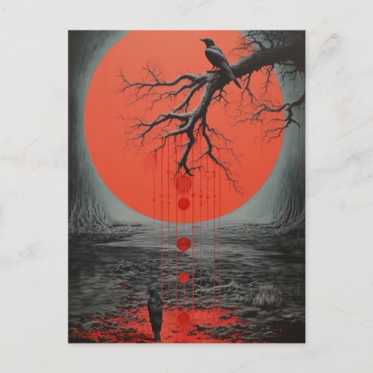 ラヴェンスの黒と赤 ポストカード (正面)