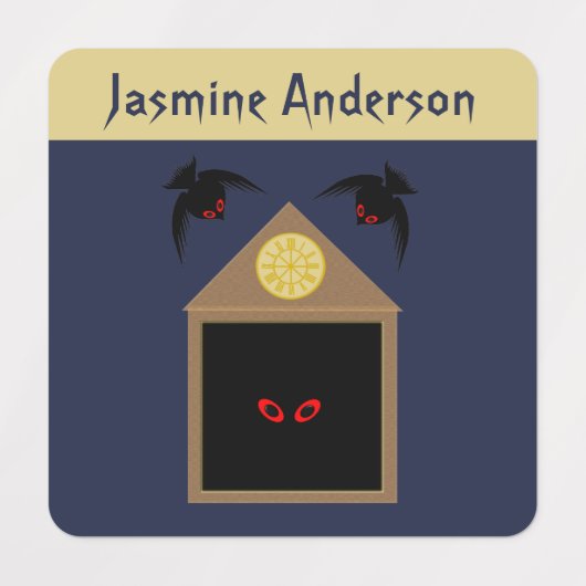 ラヴェンスハロウィーンの不親切カスタムな ラベル (デザイン1)