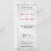 ラヴェンス幽霊のよく出るズカスタムウェディング招待状付き道路 招待状 (裏面)