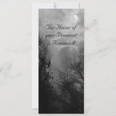 ラヴェンス幽霊のよく出るズカスタムウェディング招待状付き道路 招待状 (正面)