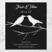 ラヴェンス結婚ゴシック ワインラベル (シングルラベル)