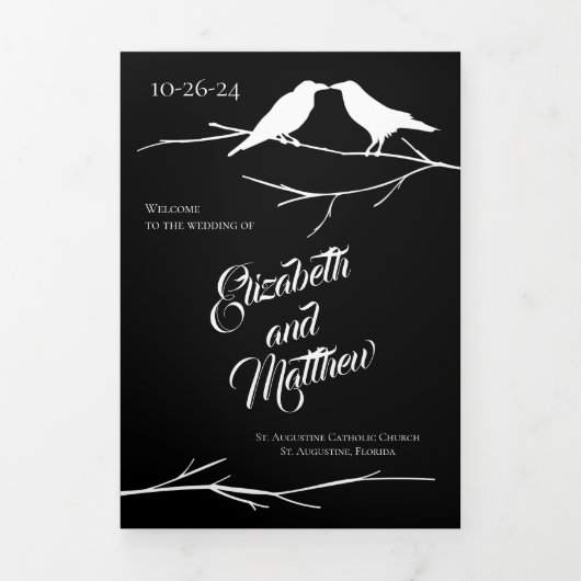 ラヴェンス結婚ゴシック 三つ折りプログラム (カバー)