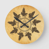 ラヴェンス・サークル・ダンス ラウンド壁時計 (正面)