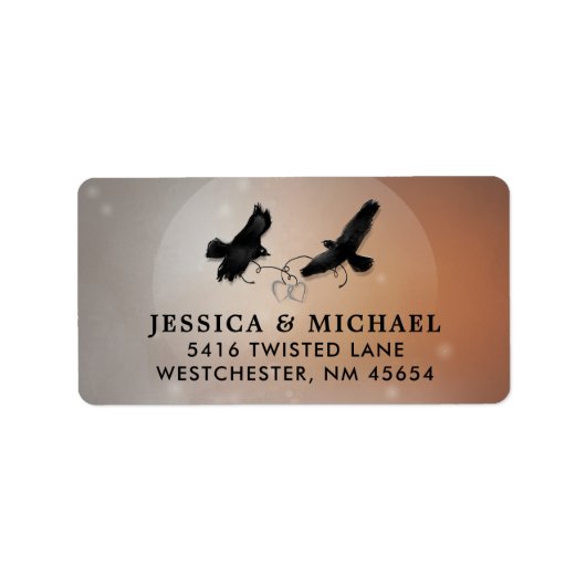 ラヴェンス&ハートハロウィン結婚ズ住所 シール (正面)