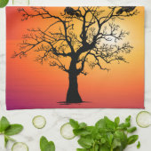 ラヴェンズクロウズブラックバーズキッチンタオル キッチンタオル (折り畳み)