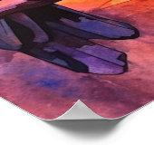 ラヴェンズナバホ砂漠先住民アートスタイル#NR111 ポスター (角)