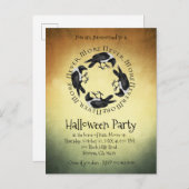 ラヴェンズネストモアハローウィンパーティ インビテーションポストカード (正面/裏面)