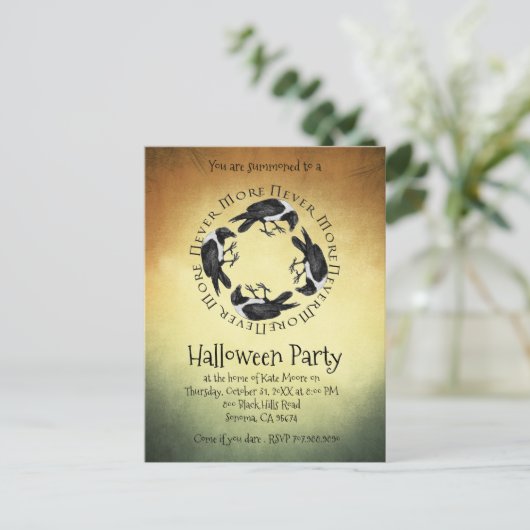 ラヴェンズネストモアハローウィンパーティ インビテーションポストカード (スタンド正面)