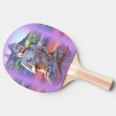 ラヴェンダー·アウラ·ブッダ 卓球ラケット (横)