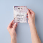 ラヴェンダー ゴールド マーブル ウェディング メニュー お手軽プラン (手)