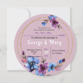 ラヴェンドラサークル結婚式招待状 招待状 (正面)