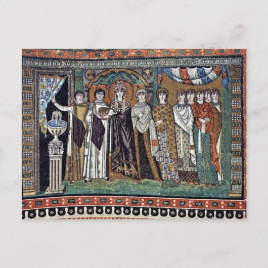 ラヴェンナのサン・ヴィターレ教会の祭壇画（最高品質）マイスター・フォンによって制作された ポストカード (正面)