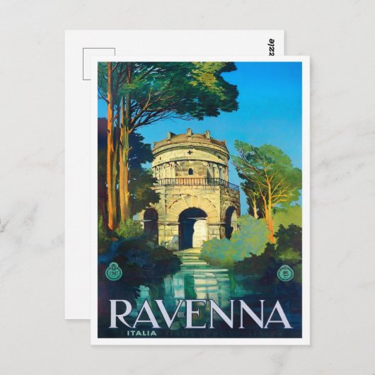 ラヴェンナイタリアのヴィンテージ旅行 ポストカード (正面/裏面)