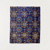 ラヴェンナ ビザンティン モザイク,星,青い星の夜 タペストリー (正面)