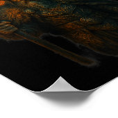 ラヴェンバイキングハロウィーンデザインノーセソルジャームーン ポスター (角)