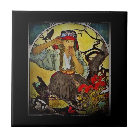 ラヴェンモラヴィア先生合唱団の少女 タイル (正面)