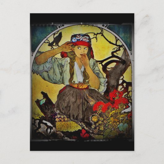 ラヴェンモラヴィア先生合唱団の少女 ポストカード (正面)