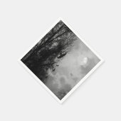 ラヴェン幽霊のよく出るスハロウィンナプキンで月 スタンダードカクテルナプキン (角)