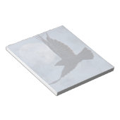 ラヴェン&グランジムーンLtブルーアートデザイン ノートパッド (アングル)