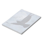 ラヴェン&グランジムーンLtブルーアートデザイン ノートパッド (回転)