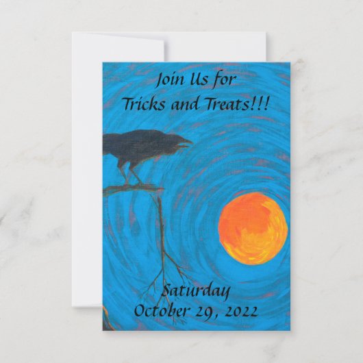 ラヴェン フルムーン ハロウィン ご招待 招待状 (正面)