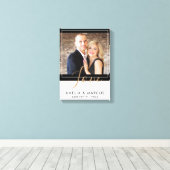 ラヴエレガントィスクリプト新郎結婚の形見 キャンバスプリント (インサイチュ (ウッドフロア))